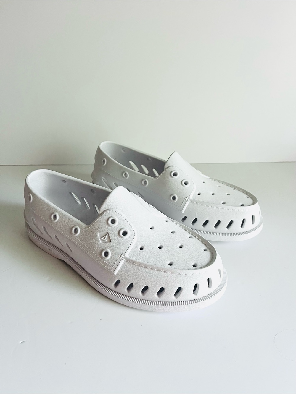 Sperry Authentic Original Float Boat Shoes Size 8 White
